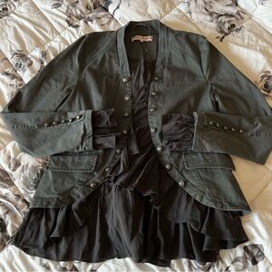 Free People Ruffles Romantic Jacket size Medium